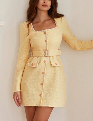 Rochie mini Shein, galben