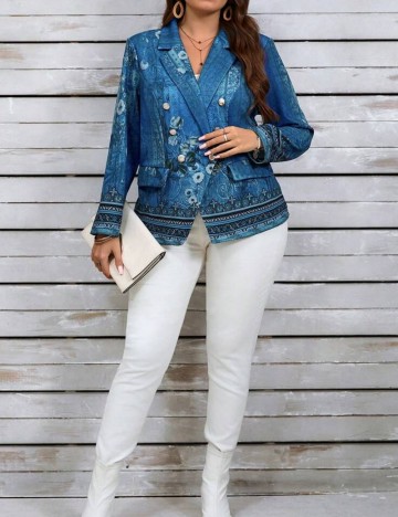 Sacou Shein, albastru