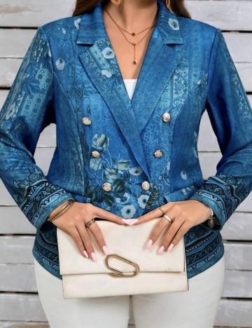 Sacou Shein, albastru