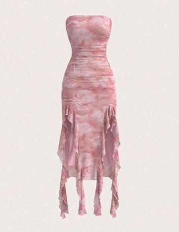 Rochie midi Shein, roz