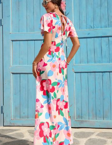 Rochie maxi Shein, mix culori