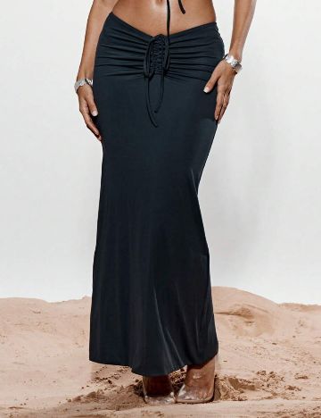 Fustă maxi Shein, bleumarin