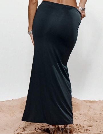 Fustă maxi Shein, bleumarin