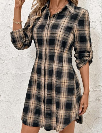 Rochie tip cămașă Shein, mix culori