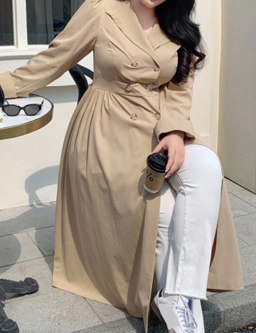 Trench Shein Curve+, maro