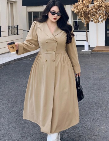 Trench Shein Curve+, maro