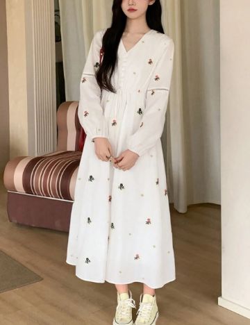 Rochie maxi Shein, alb