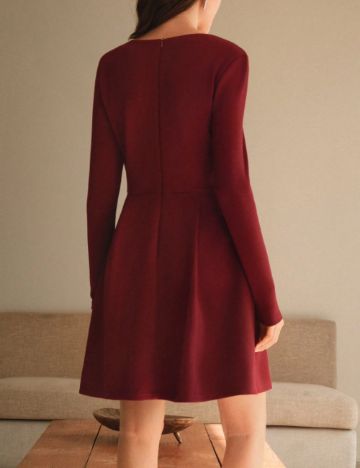 Rochie midi Shein MOTF, vișiniu