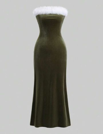 Rochie maxi Shein, verde