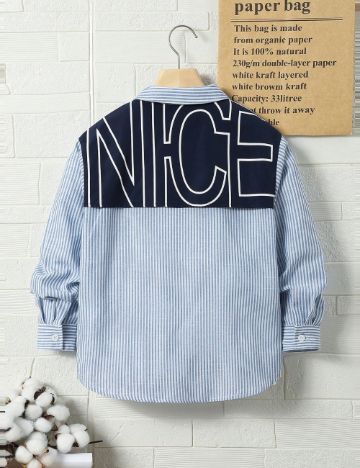 Cămașă Shein, albastru