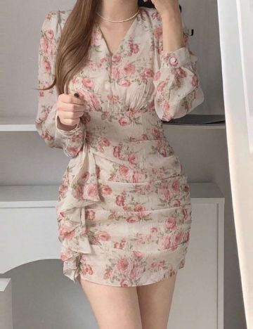 Rochie mini Shein DAZY, mix culori