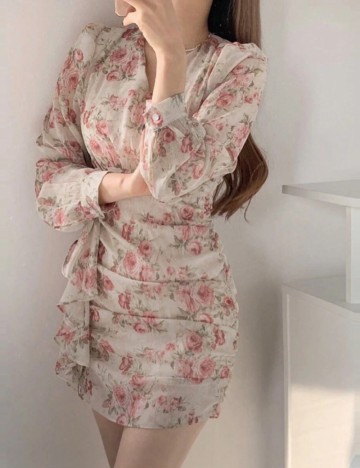 Rochie mini Shein DAZY, mix culori