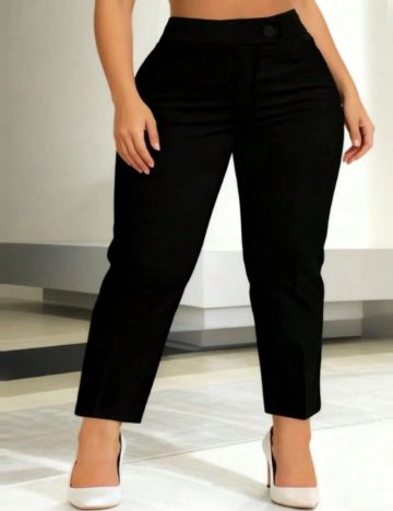 Pantaloni Shein Curve+, negru