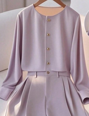 Cămașă Shein, lila