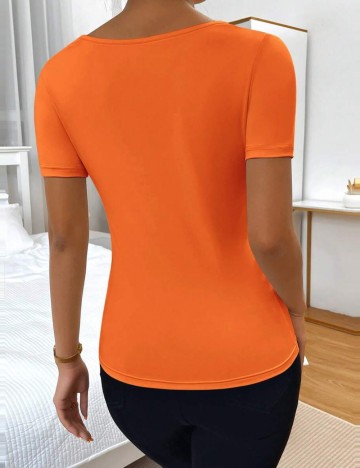 Tricou Shein, portocaliu
