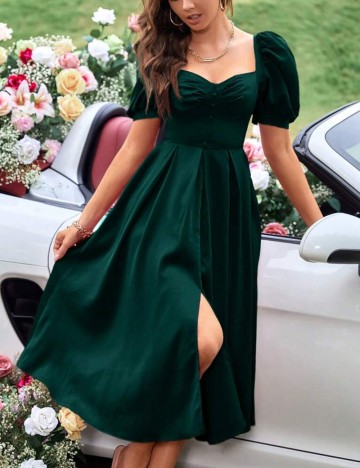 Rochie midi Shein, verde