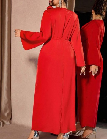 Rochie maxi Shein Curve+, roșu
