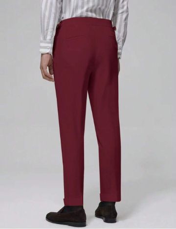 Pantaloni Shein MANFINITY, vișiniu