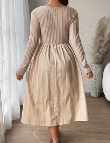 Rochie maxi Shein, crem