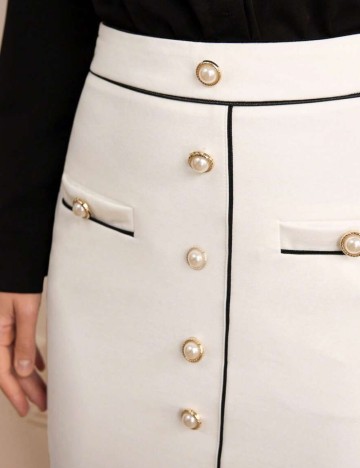 Fustă mini Shein, alb