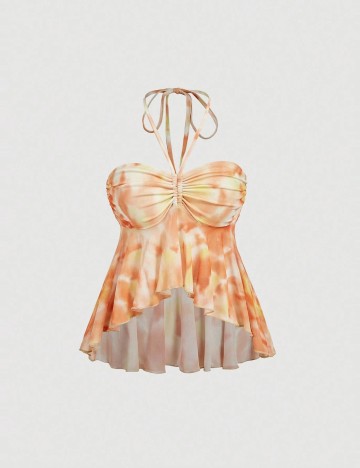 Top Shein, portocaliu