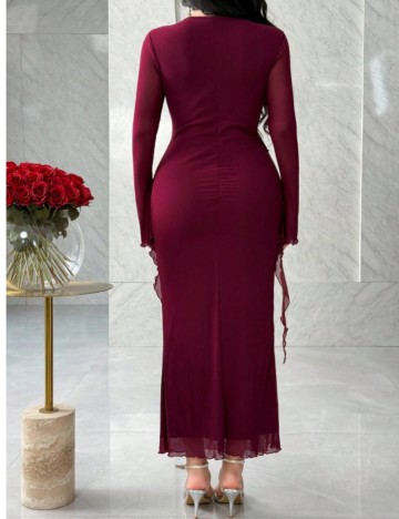 Rochie maxi Shein, vișiniu