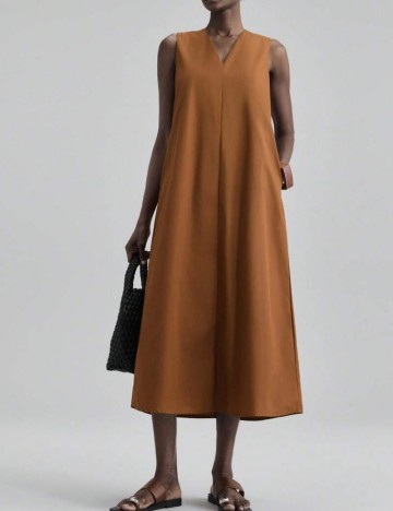 Rochie midi Shein, cărămiziu