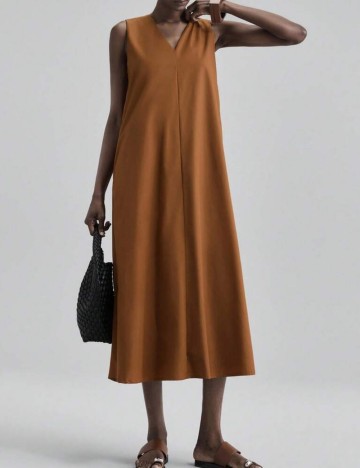 Rochie midi Shein, cărămiziu