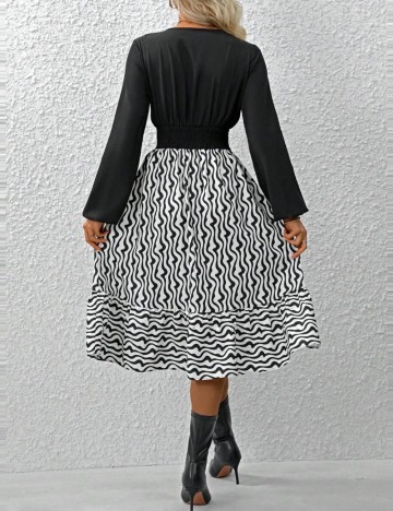 Rochie midi Shein, mix culori