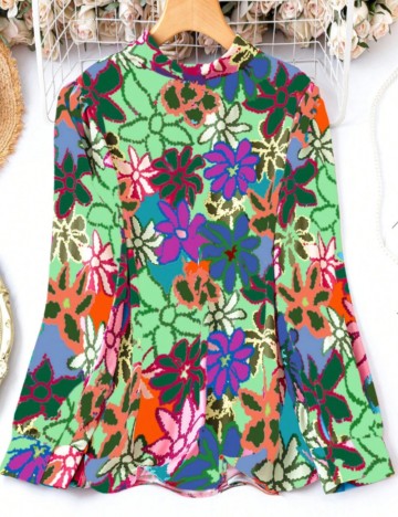 Cămașă Shein Curve+, mix culori