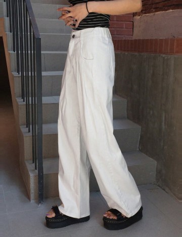 Pantaloni Shein, alb