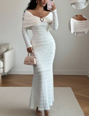 Rochie maxi Shein, alb