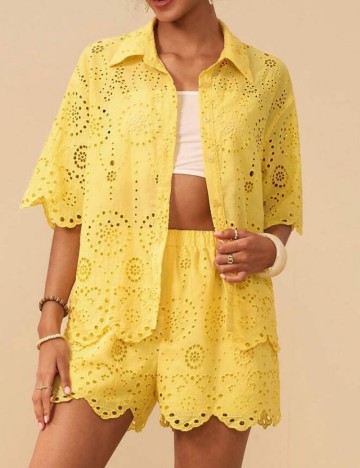 Cămașă Shein, galben