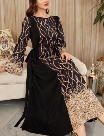 Rochie maxi Shein, mix culori