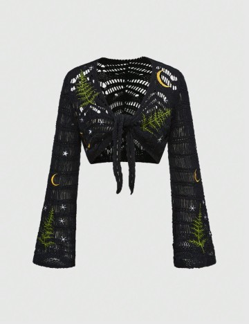 Cardigan Shein Romwe, negru