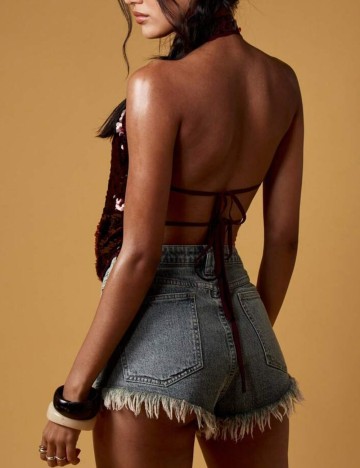 Top Shein Missguided, vișiniu