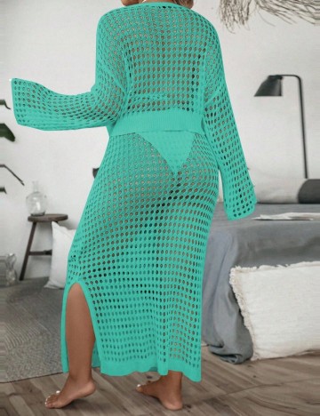 Compleu Shein Curve+, turcoaz