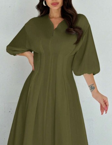 Rochie maxi Shein, kaki