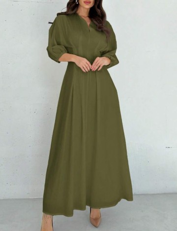 Rochie maxi Shein, kaki