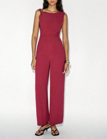 Salopetă lungă Shein, vișiniu