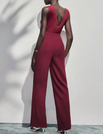 Salopetă lungă Shein, vișiniu