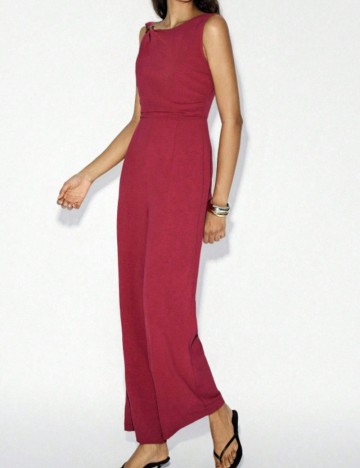 Salopetă lungă Shein, vișiniu