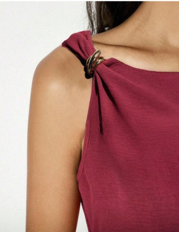 Salopetă lungă Shein, vișiniu