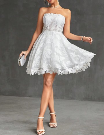 Rochie mini Shein, alb