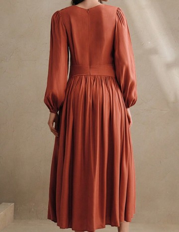 Rochie midi Shein, cărămiziu