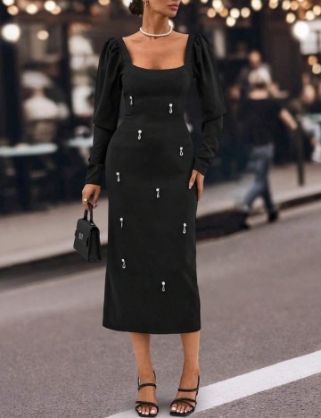 Rochie midi Shein, negru