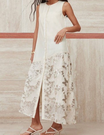 Rochie midi Shein, crem