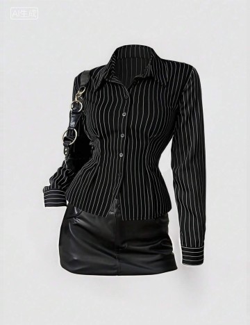 Cămașă Shein, negru