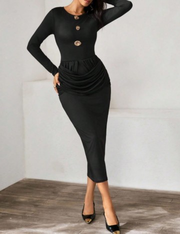 Rochie midi Shein, negru