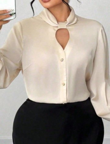 Cămașă Shein, crem